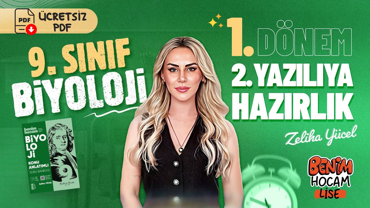 9.Sınıf - Biyoloji - 1.Dönem - 2.Yazılıya Hazırlık - Zeliha YÜCEL - 2026 (Ücretsiz PDF)