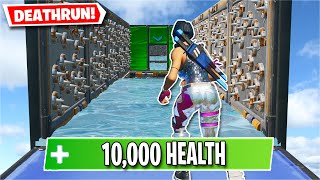 i PON PON in this 10,000 HEALTH Deathrun... (Fortnite Creative)