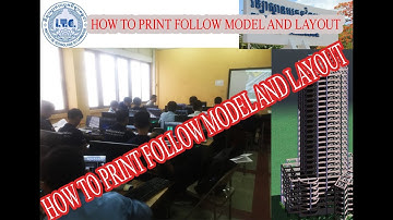 របៀបprintប្លង់តាមModelនិងLayout ។How to Print Plan follow Model and Layout