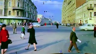 1965 Moscow in 60FPS / Soviet Russia in the 1960s - British Pathé