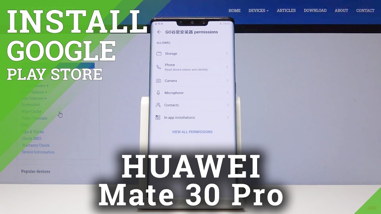 HUAWEI Mate 30 Pro Install Google Play Store / Google Services in Mate ...