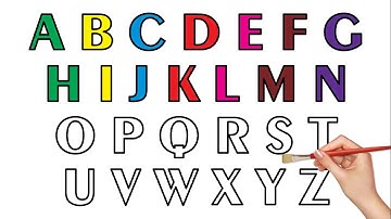 Learn Alphabet a to z  - Coloring  and Drawing for kids - Let