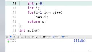 62 Let's Code Sum of N using Recursion