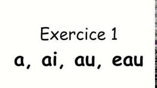 Code secret (exercice) : Übung zur französischen Aussprache von A, AI, AU, EAU