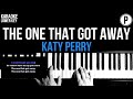 Katy Perry - The One That Got Away Karaoke LOWER KEY Slowed Acoustic Piano Instrumental Cover Lyrics