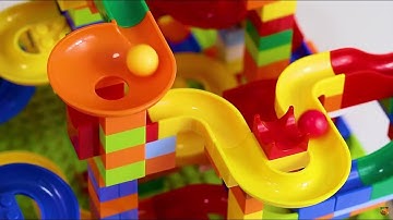 50 pce Marble run race ASMR ☆ Satisfying Building Blocks Original colorful Toys
