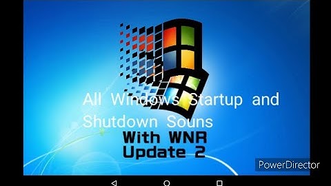 Windows Startup and Shutdown sound (with WNR) Update 2 (Pre-U5 Style)