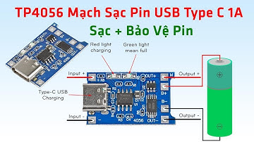 #147: TP4056 Mạch Sạc Pin USB Type C 1A Có Bảo Vệ / TP4056 Battery Charger Module