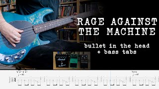 Rage Against The Machine - Bullet In The Head - Bass cover + tabs Resimi