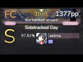 [10.61⭐] aetrna | VINXIS - Sidetracked Day [the hardest stream] +DT 97.81% {1377pp FC} - osu!