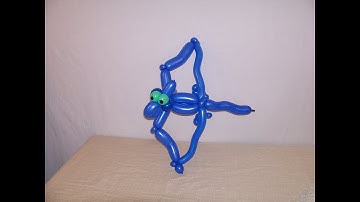 Learn how to make a balloon animal Pterodactyl dinosaur using balloon twisting version 2