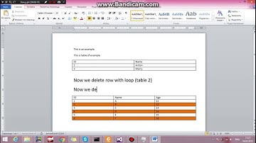 C# Delete row from table in Microsoft Word Document