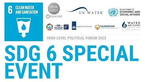 SDG 6 Special Event during High-level Political Forum on Sustainable Development 2022