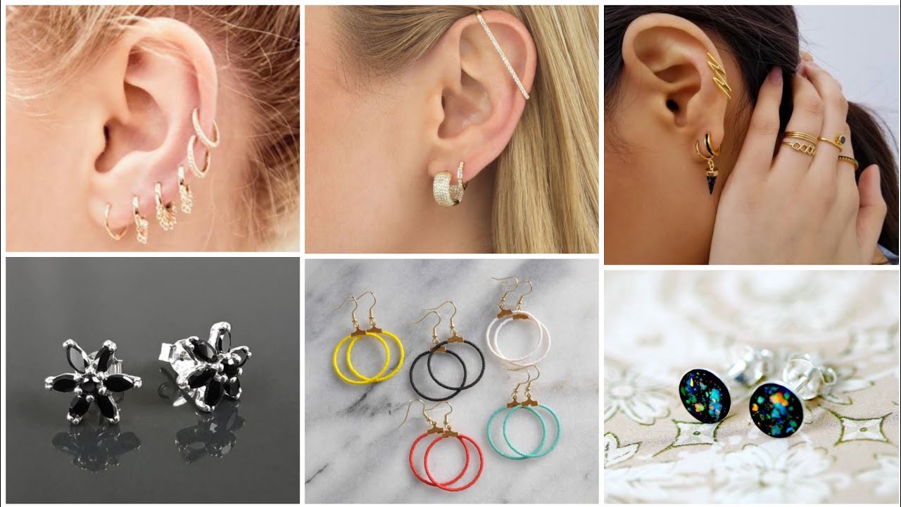 Sexy most beautiful women earrings tiny tops designs and piercing ideas ...