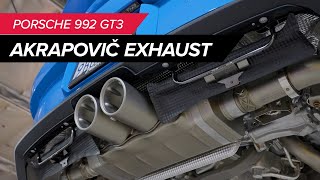 T14 Video Assets: Akrapovič Slip-On Race Line Exhaust System: 2021–2022 Porsche 911 GT3 (992)