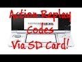 3DS Action Replay Codes Usage Tutorial SD Card YouTube