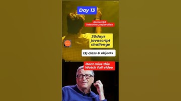 Day 13,Learn javascript 30days challenge #javascript #webdevelopment #class #objects