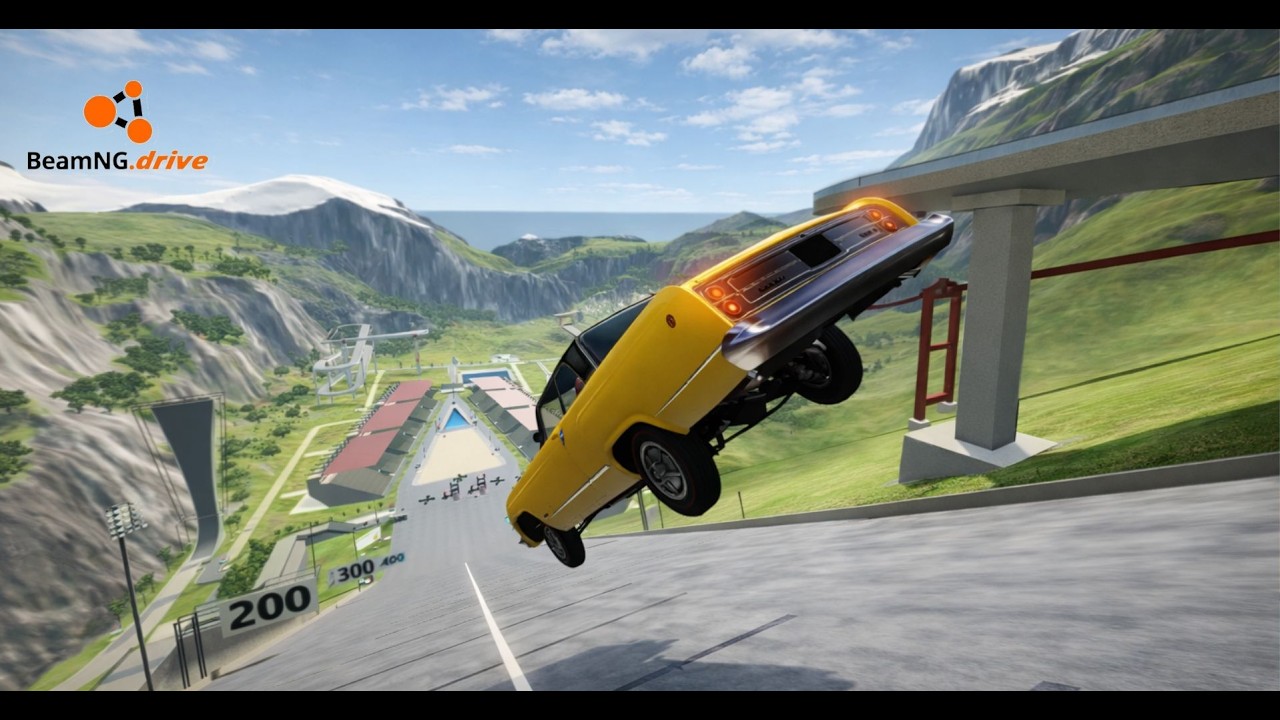 MEGA RAMP CHALLENGE #08 - BEAMNG DRIVE - YouTube