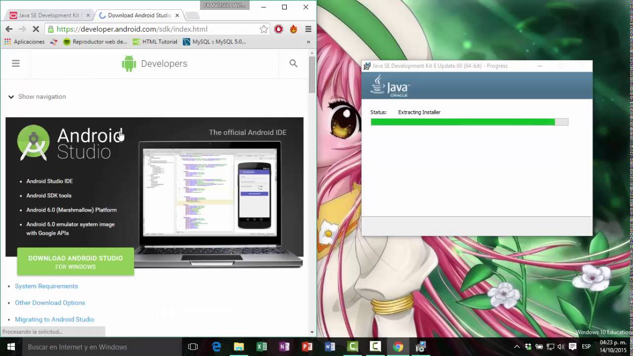 Instalación y Configuracion de Android Studio y OpenCv - YouTube