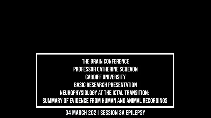 The Brain Conference 2021: Basic Research presentation: CatherineSchevon