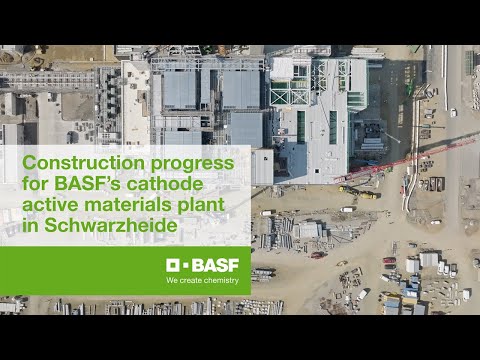 BASF Schwarzheide, Germany construction progress - April 2022