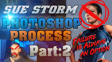 Sue Storm Photoshop Compositing Process: Part 2 (AKA, Failure is always an option)