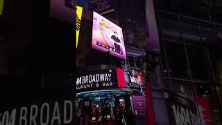 Araceli Mendoza aparece en las pantallas de Times Square #viral #musica #fyp #timessquare #nyc
