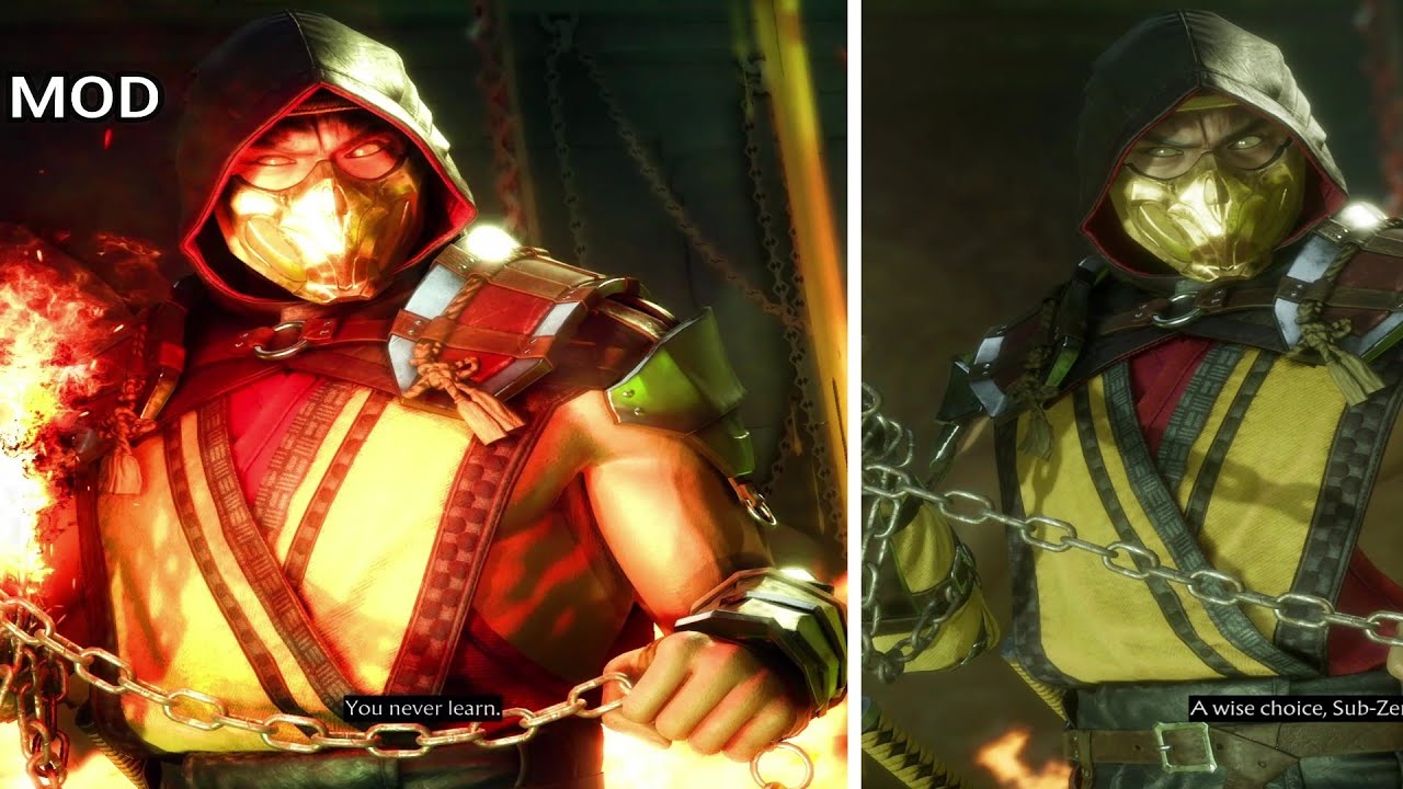 Mortal Kombat 11 Realistic Graphics Mod Vs Original Pc 2022 Nvidia Rtx 3060 Ti i7 6700
