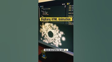 BigBang HTML Animation | CSS JS #cssanimation #bigbang #shorts
