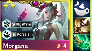 " Golden Porcelain Bligewater Goldmancer Morgana Goes Crazy Gold Print " Morgana 3 Star | TFT SET 11