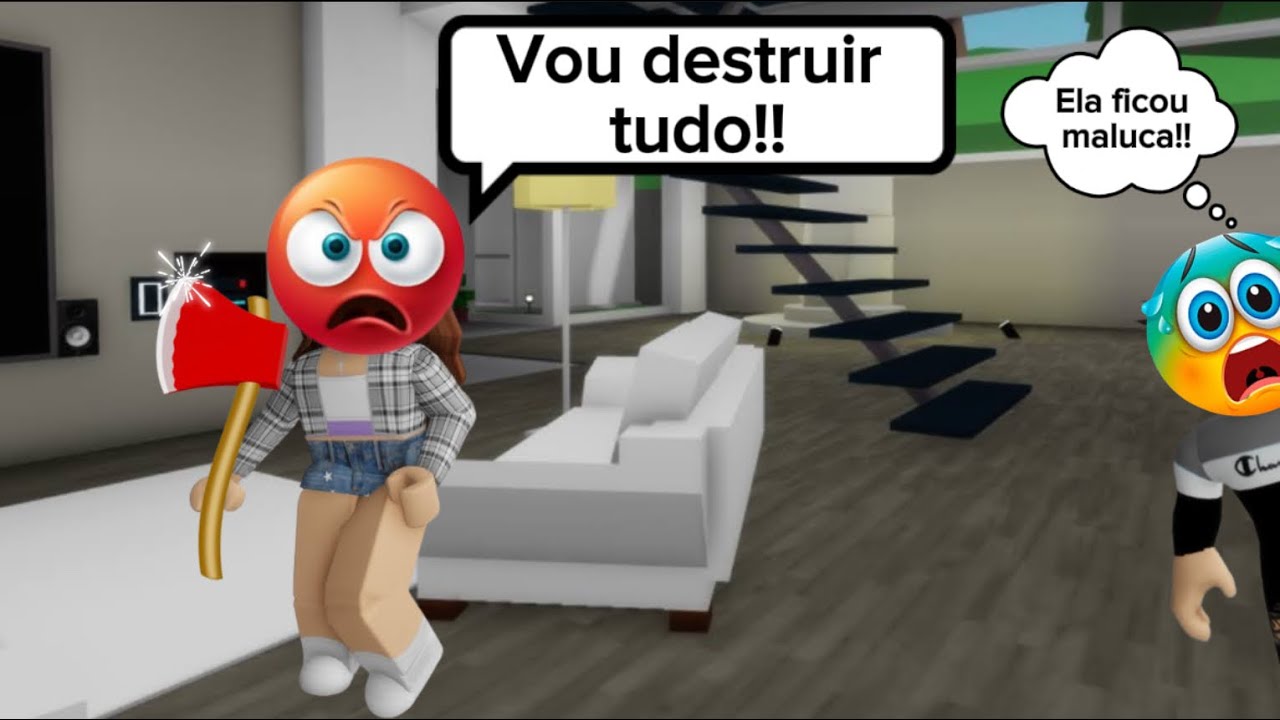 A amiga invejosa que destruiu as coisas da menina rica - História Roblox