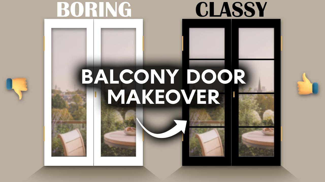 How to make a door look more LUXURIOUS *DIY* (Kitchen and dining room ...
