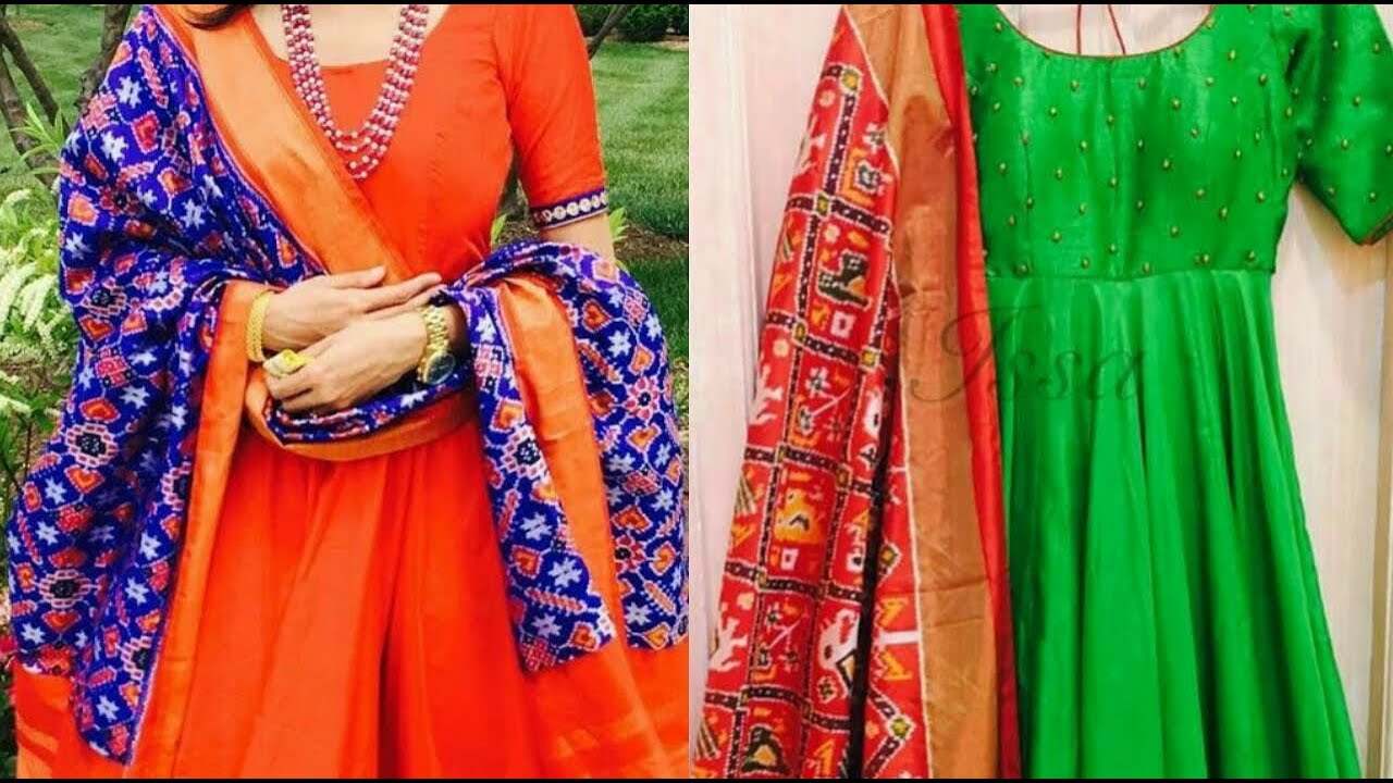 pattu dupatta dresses online