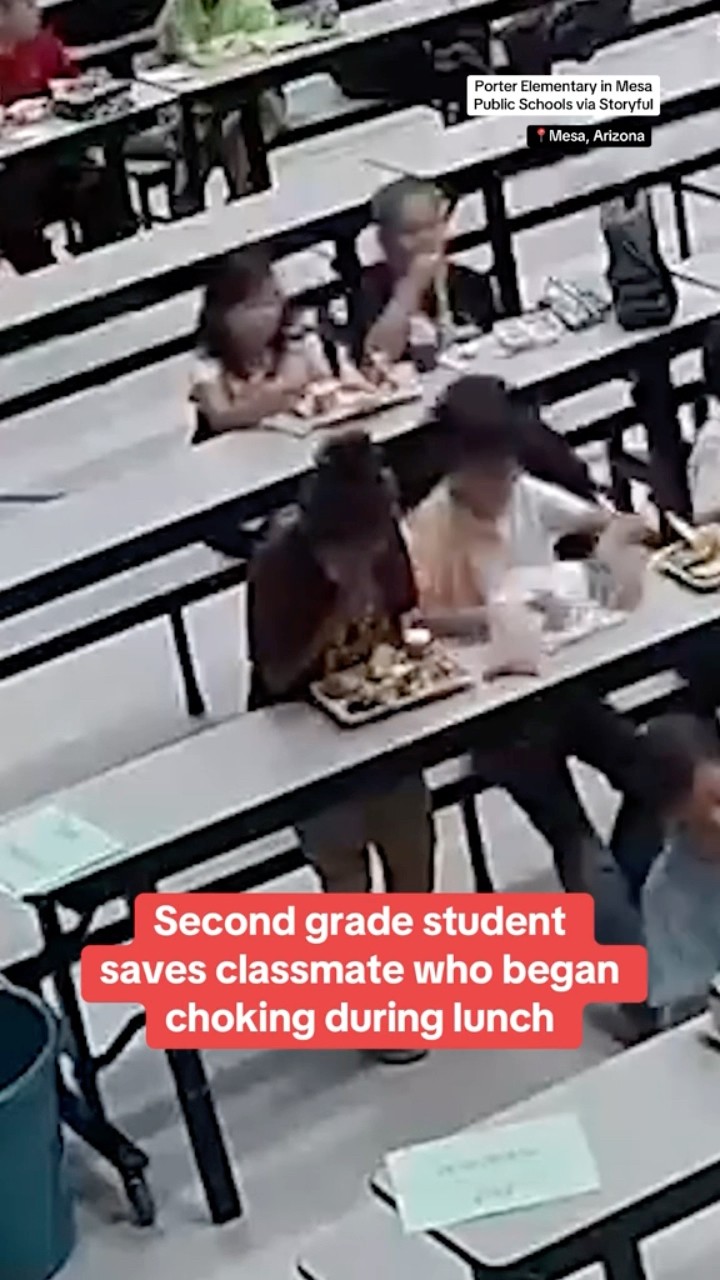 Second grader saves choking classmate #shorts