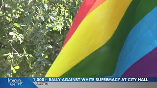 Rally against white supremacy at Austin City Hall