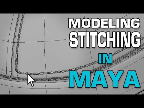 Maya 2018 3d Modeling Tutorial: Model Stitching using MASH and Curve Warp.