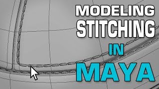 Maya 2018 3d Modeling Tutorial: Model Stitching using MASH and Curve Warp.