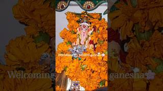 welcoming my painted ganesha🌸🙏🏻 #ytshorts