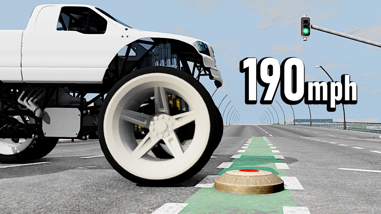 monster drag trucks are op