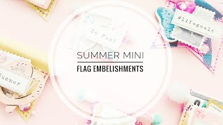 Summer mini embellishments