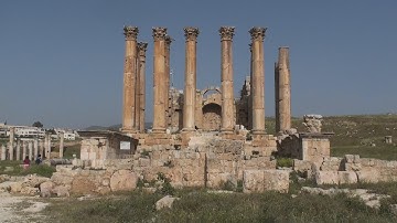 Gerasa Temple of Artemis or Diana at Jerash - Jordan