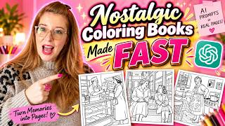 How to Create 336+ Nostalgic Coloring Books Fast with ChatGPT for Uploading to Amazon KDP