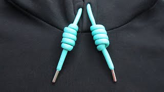 Ave Craft: How to tie Hoodie Strings for beginners. Great rope knot trick and skills. #knots