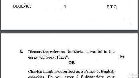 BEGE-105 QUESTION PAPER JUNE 2018