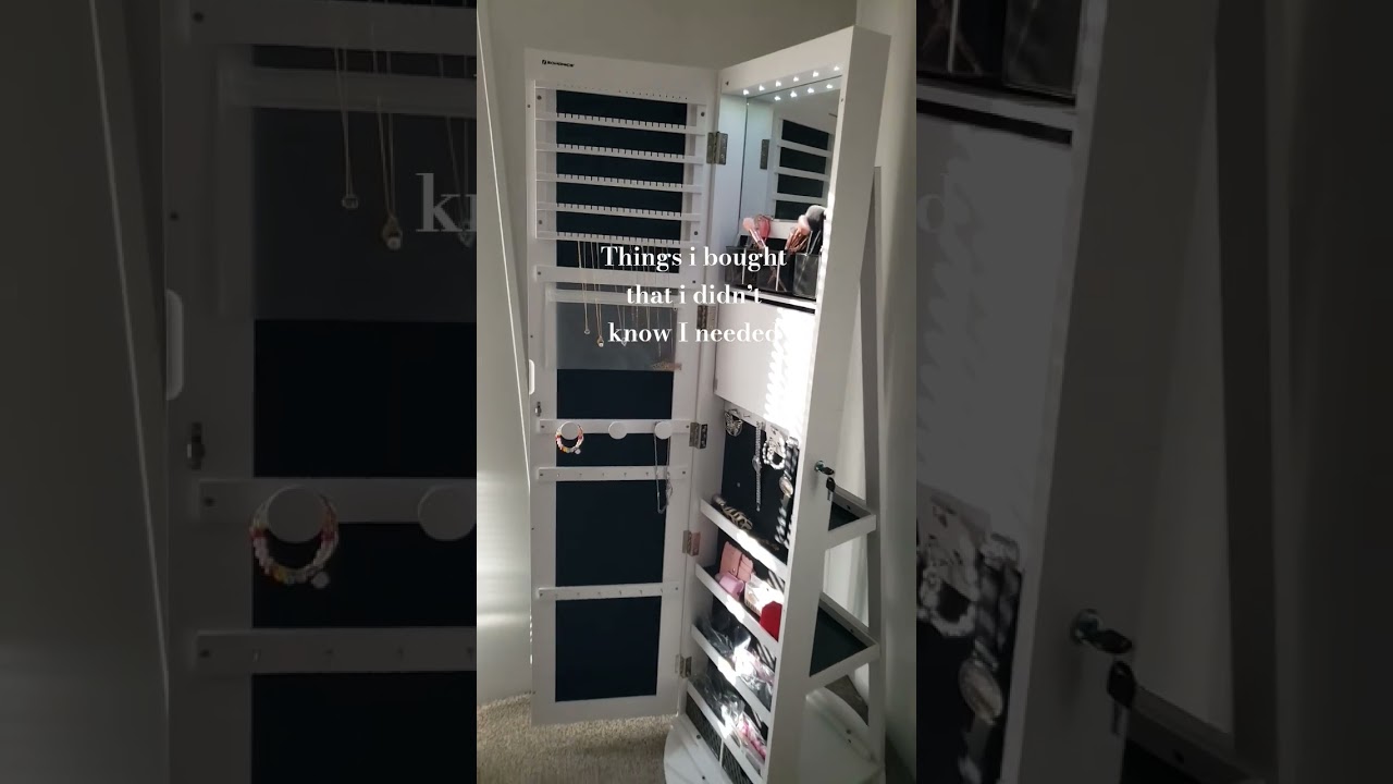 Jewelry Cabinet Storage Mirror  