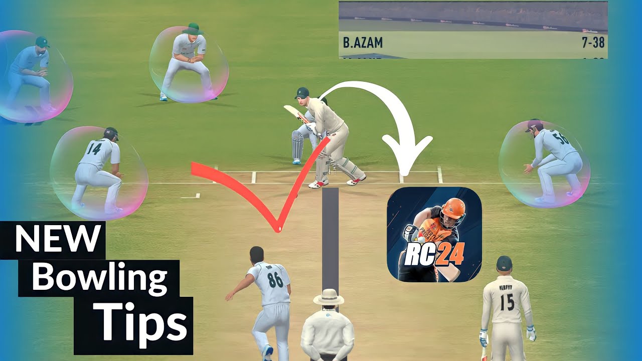 Real Cricket 24 Spin Bowling Tips RC 24Bowling Tricks Real Cricket 24