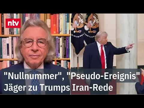 Jäger zerlegt Trump-Rede: "ganz schlecht - sieht man an einem Detail" | ntv