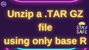R Programming: Unzip a TAR GZ file in R
