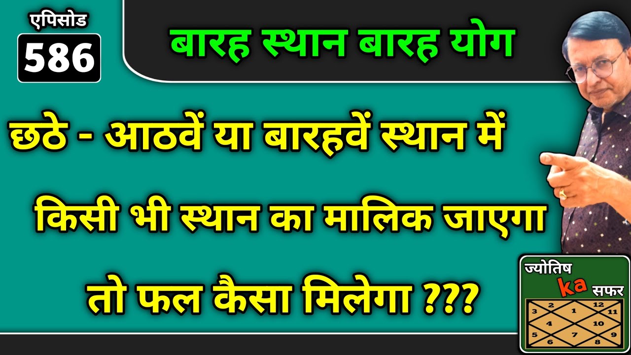 छठे - आठवें या बारहवें स्थान में किसी भी स्थान का मालिक जाएगा तो फल कैसा मिलेगा ??? asrology