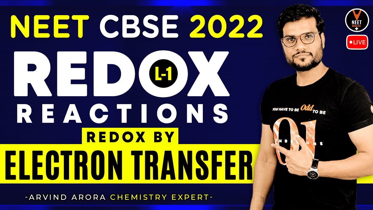 Redox Reactions Class 11 L-1 | NEET 2022 Preparation | NEET Chemistry | Arvind Arora